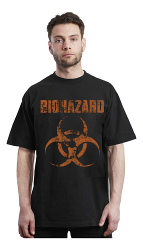 Biohazard - Distress Logo - Hardcore - Polera