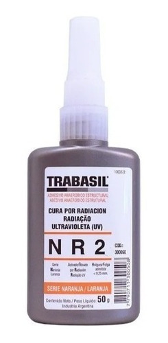 Adhesivo Pegamento Vidrio Trabasil Ultravioleta Uv Nr2