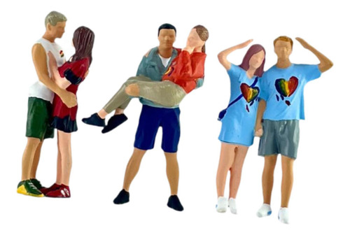 Figuras De Personas Mini Estatuas 1/64 Escala Para Juegos De