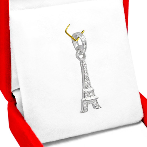 Dije Torre Eiffel De Plata 925 Regalo Garantia Joyas Mayre