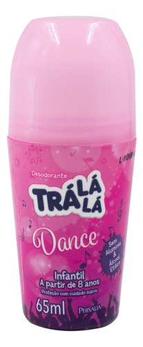 Antitranspirante roll on Trá Lá Lá Dance Infantil 65 ml pacote de 18 u