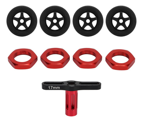 Llantas Rc De 5 Radios, 4 Unidades, Llantas Hexagonales De P