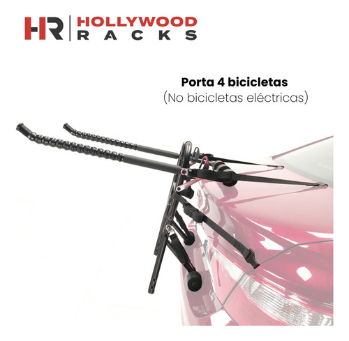 Rack Portabicicletas Para 4 Bicis Cajuela Hollywood Original