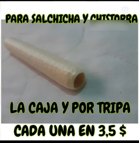 Tripas De Colageno Comestible Solo Para Chistorra Salchichas