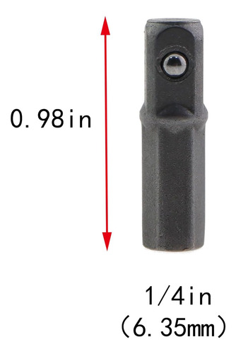 Vástago Hexagonal De 1/4 Pulgadas A Adaptador De Enchufe De