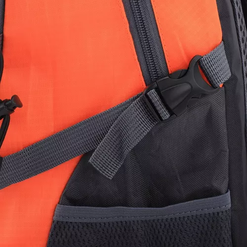 Mochila Ideal Senderismo 40 Litros Reforzada Naranja Kushiro