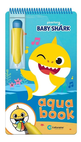 Aquabook Baby Shark Pinta Com Água Livro Capa Dura Culturama