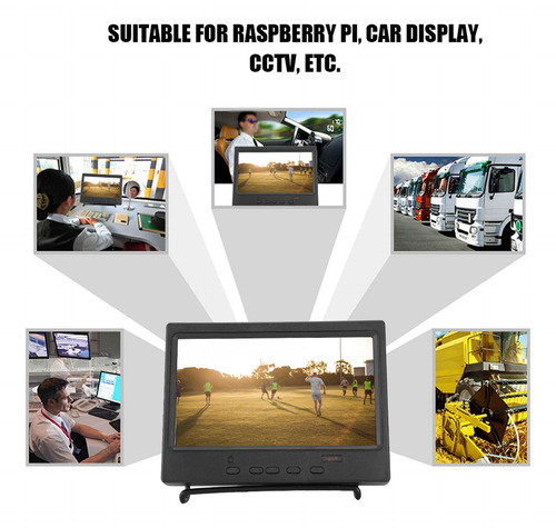 Pantalla Estéreo De 7 Pulgada Soporte Hdmi/vga/av Para Coche