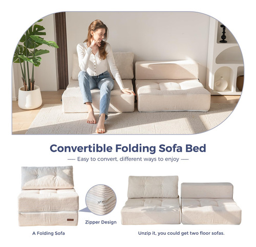Maxyoyo Sofá Cama Plegable Sofá Cama Convertible Con Espuma