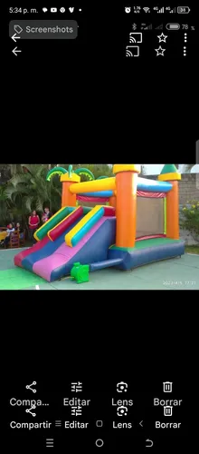Castillo Inflable Tobogan (Usado)