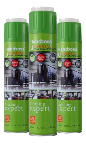 Limpiador Espuma Handboss X3 Spray 650 Ml + Cepillo