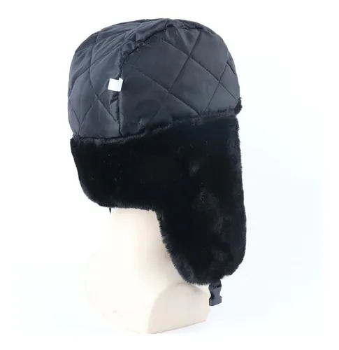Ushanka Sombrero Ruso Ushanka Azul Con Insignia