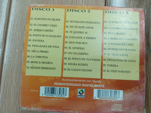 Cd Triple Joan Sebastian Con Banda Joyas Musicales Grupero Estándar (Usado)