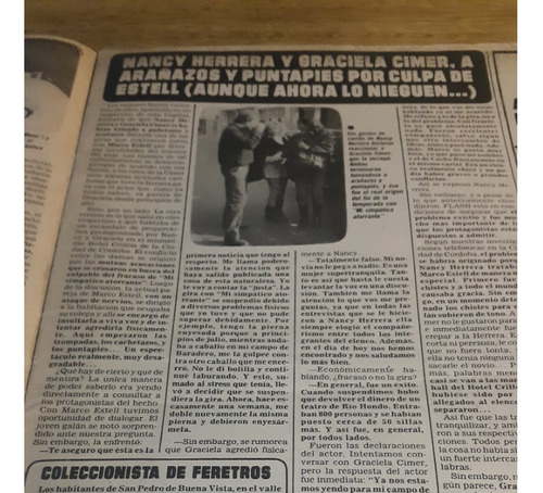 Revista Flash N° 379 1987 Nancy Herrera Graciela Cimer