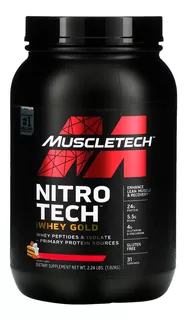 Nitro Tech Gold 1kg - Muscletech - 4g Glutamina P/ Dose!