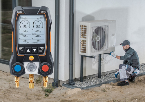 Testo 550s Con Tubos Flexibles De Llenado