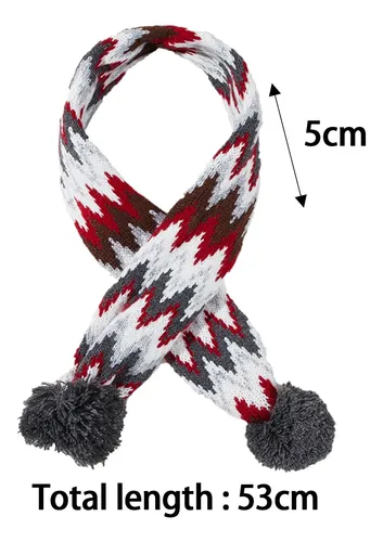 2 Calentador De Cuello De Invierno Para Mascotas, Onda S