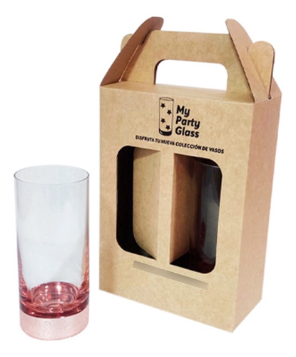 Set 2 Vasos Piscoleros Cobrizados Ember 500ml - Estuche