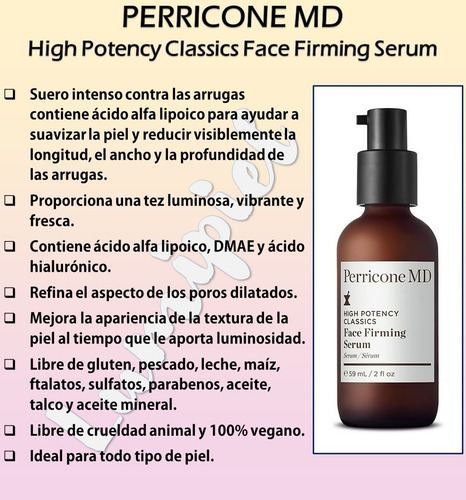 Perricone Md Suero Facial Reafirmante 59ml