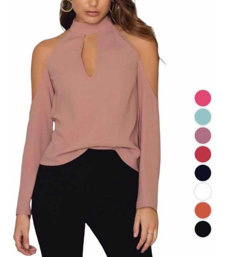 Imagen 3 de 9 de Blusas Camisas Talla Peqña Grande Plus Strech Moda Imp Gorda