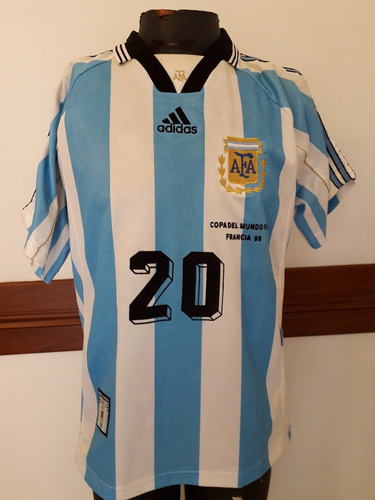 Camiseta De La Argentina Año 1998 Gallardo Talle 2  adidas 