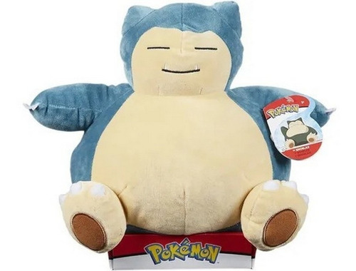 Imagen 2 de 6 de Peluche Pokemon Go Snorlax 28 Cm Original Art 95257