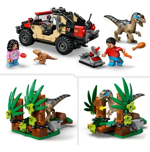 Lego Jurassic World 76972 - Raptor Off-road Escape | Parcelamento