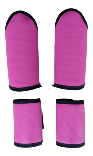 Kit Rosa Redea+cabeçada +caneleira+manta Pelucia