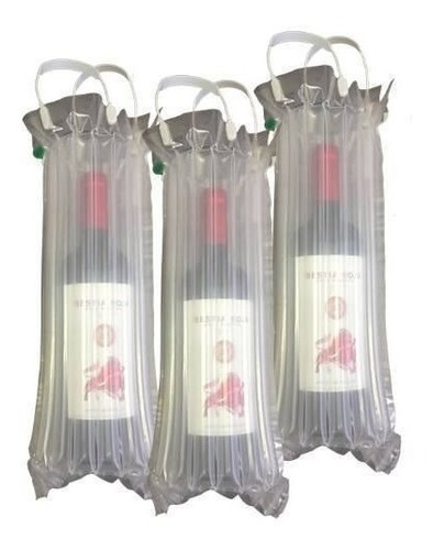 Imagen 1 de 2 de Bolsa De Aire Protector Botellas Pack 3 Un /bbvinos