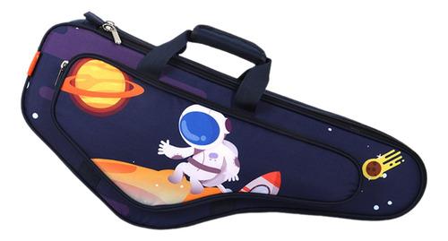 Funda Protectora Para Saxofón Alto Con Diseño Azul Marino