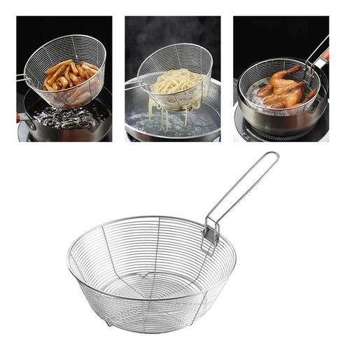 A Canasta Freidora Acero Inox - Plegable Y Multiusos