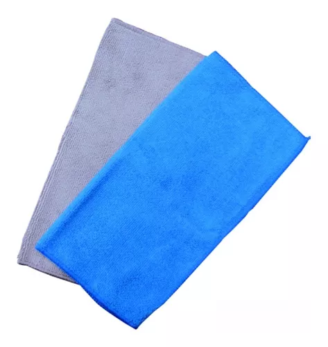 Paño de Microfibra Azul 30 x 30 cm Pack de 5 UNIDADES