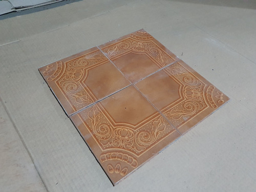 Ceramica 20x20 Marron Guarda Dibujo Reposicion Piso Pared (Usado)