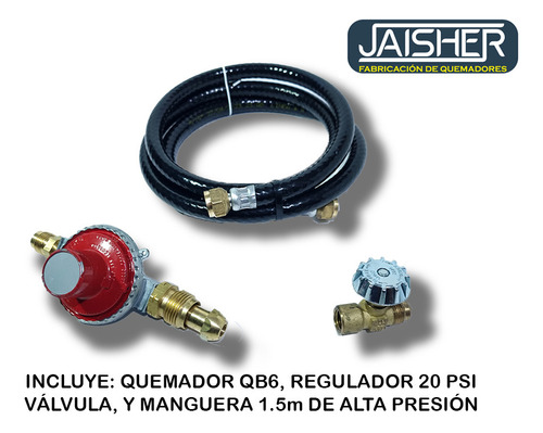 Quemador Industrial De Gas Para Horno Soplete Kitconex Qb6