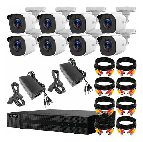 Hilook Kit Cctv 8 Cámaras Metal Turbo Hd 720p + Accesorios