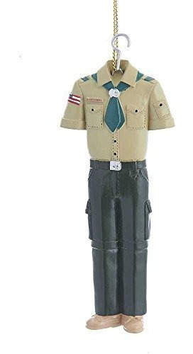 Kurt Adler 4-inch Resina Boy Scout Uniforme Adorno