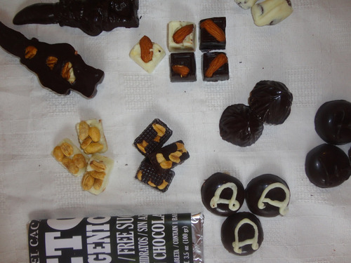 1/4 Bombones Chocolate Premium Cacao Stevia Keto Cetogenico