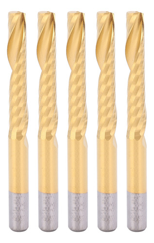 End Mill, 5 Piezas, Brocas De Fresado En Espiral, Conjunto C