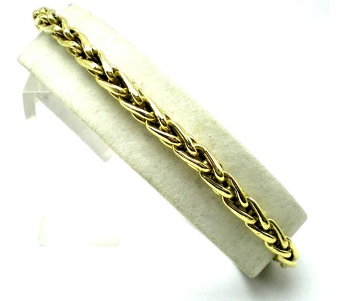 Pulsera De Oro 18 Kt Espiga 10grs