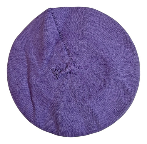 Boina Vasca Euskadi De Algodón Vuelo 28cm Sin Tafilete Lila 28cm