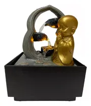 Comprar Fonte De Água Decorativa Led 3 Quedas Água Feng Shui Bivolt