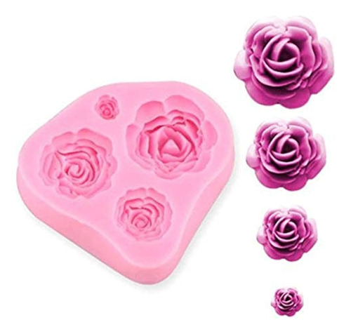 Sunkool Nw-028 Rosas Flor Molde De Pastel De Silicona Chocol