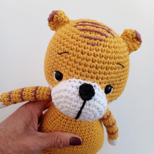 Tigre Amigurumi Muñeco De Apego Tejido Al Crochet
