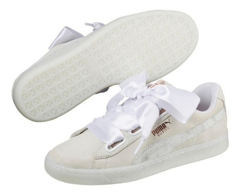 tênis puma basket heart de wns branco