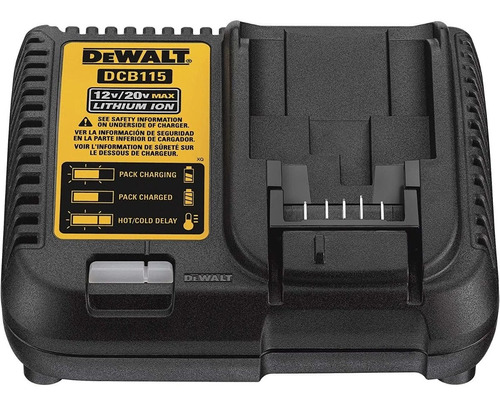 Cargador Dewalt Dcb115 12v Y 20v Ion Litio 1,5 Ah A 6ah