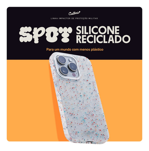 Capa Customic Para iPhone 16 Pro Spot Reciclado Magsafe