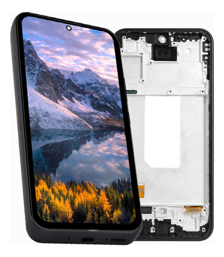 Pantalla Para Samsung Galaxy A54 5g A546m, A546m/ds, A546e, A546e/ds Incell Con Marco Completa Color Negro Slim Company