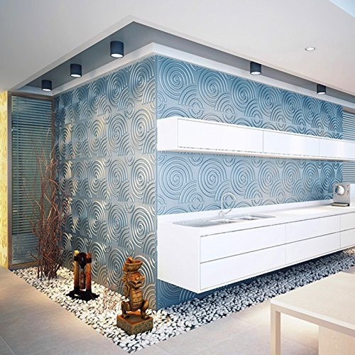 Paneles De Pared De Textura 3d Para Pintar, Vórtice Blanco,