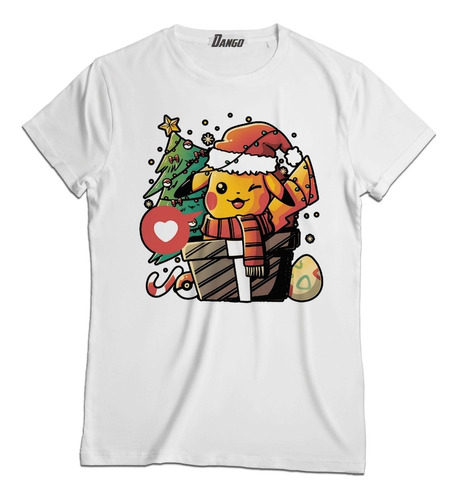 Playera Navidad Pokemon Pichachu Regalo Nav014