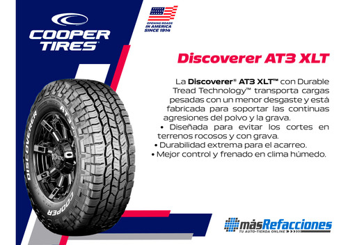 1- Llanta 127r Cooper Discoverer At3 Xlt Lt315/75r16